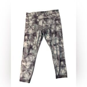 Athleta Elation Cropped Leggings in Blue Tie Dye| Size: XL